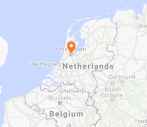 map of Amsterdam, Netherlands